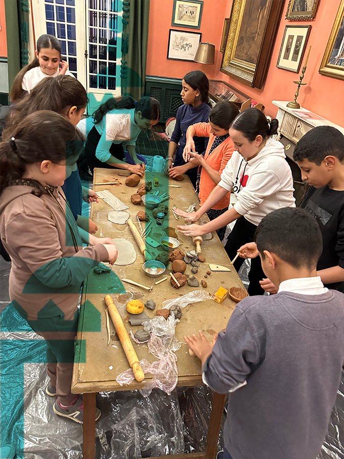 Monthly arts workshop with young neighbors