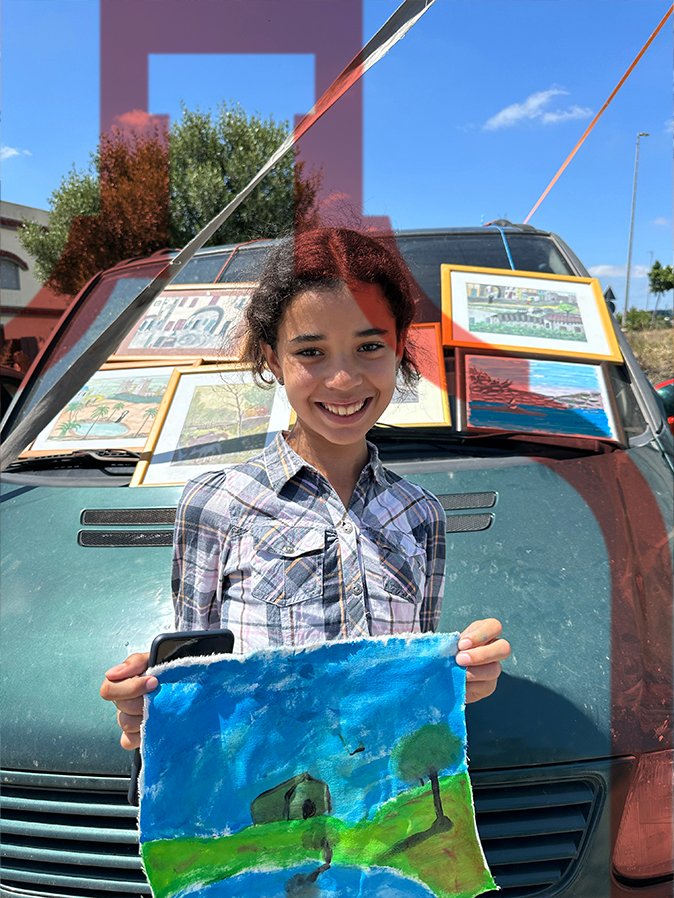 Mobile museum inspired artwork